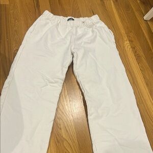 Brandy Melville white open leg sweatpants